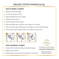ELIXIR 100% ORGANIC COTTON TAMPONS (16ct)