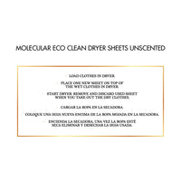 MOLECULAR ECO CLEAN DRYER SHEET 80 LOADS