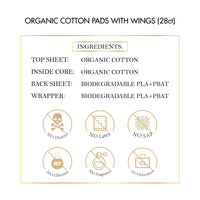 ELIXIR 100% ORGANIC COTTON PADS COMBO REGULAR + SUPER (28ct)